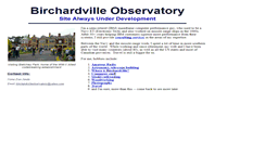 Desktop Screenshot of birchardvilleobservatory.org